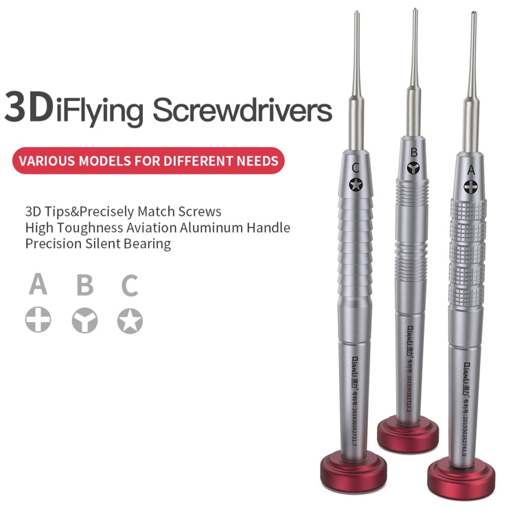 Qianli iFlying 3D Aluminum Handle Anti-slip Screwdriver, Philips - free shipping - PMC TechLife - Order now!