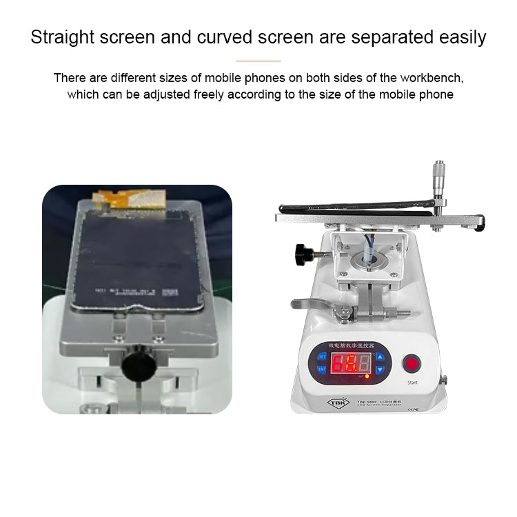 TBK 988C LCD Rotary Separator Middle Frame Remover - Separation Equipment by TBK | Online Shopping South Africa | PMC Jewellery | Buy Now Pay Later Mobicred