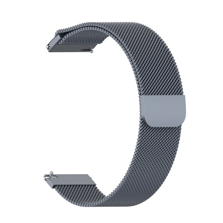 For Honor Magic Watch 2 46MM Milan Stainless Steel Mesh Watch Band 22MM(Gray) - Watch Bands by PMC TechLife | Online Shopping South Africa | PMC TechLife | Buy Now Pay Later Mobicred