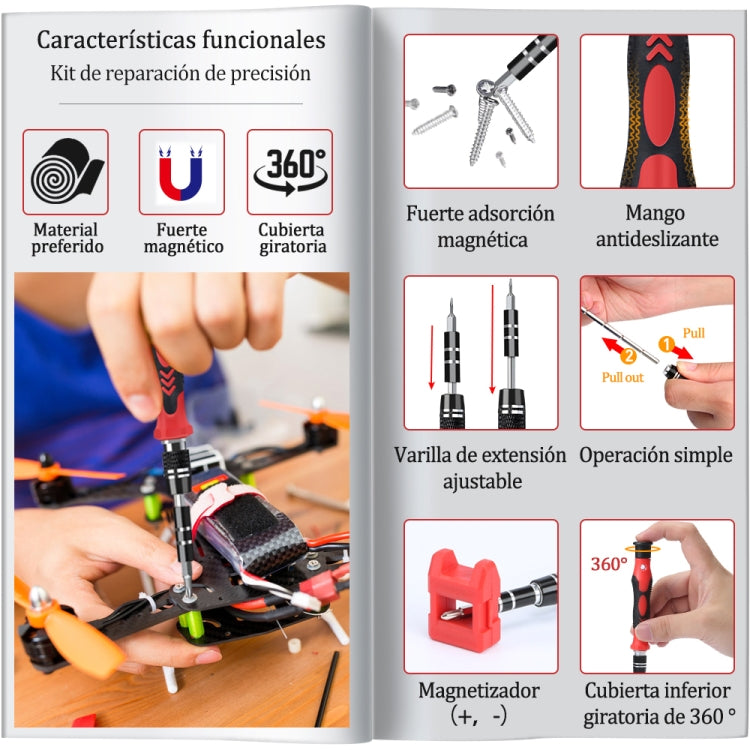 115 in 1 Precision Screw Driver Mobile Phone Computer Disassembly Maintenance Tool Set(Red) - Screwdriver Set by PMC Jewellery | Online Shopping South Africa | PMC Jewellery