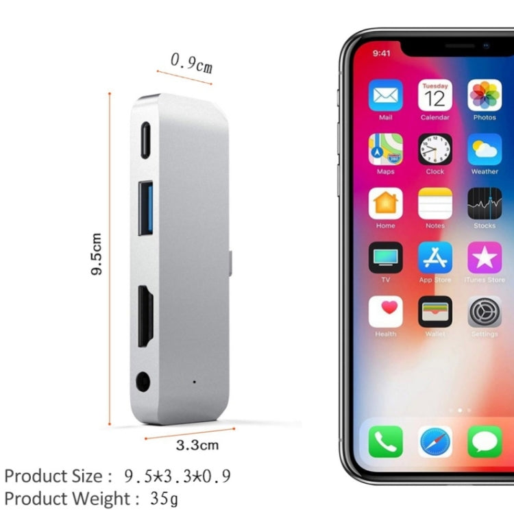 4 in 1 Type-C / USB-C to HDMI + AUX + USB + PD Type-C / USB-C HUB Adapter Multifunction HD Dock - free shipping - PMC TechLife - Order now!