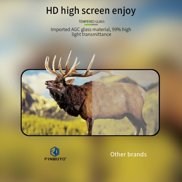 For iPhone 12 Pro Max PINWUYO 9H 2.5D Full Screen Tempered Glass Film(Black) - iPhone 12 Pro Max Tempered Glass by PINWUYO | Online Shopping South Africa | PMC TechLife | Buy Now Pay Later Mobicred