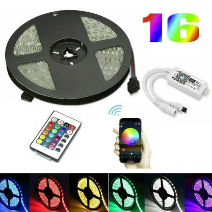 5M 5050 RGB LED Strip Light WIFI Smart Home Power Kit Set (Not waterproof) - Bare Board Light by PMC Jewellery | Online Shopping South Africa | PMC Jewellery