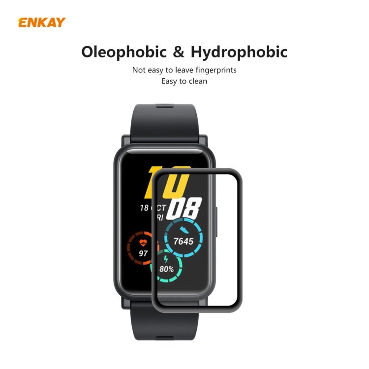 2 PCS For Huawei Honor Watch ES ENKAY Hat-Prince 3D Full Screen Soft PC Edge + PMMA HD Screen Protector Film - Screen Protector by ENKAY | Online Shopping South Africa | PMC Jewellery | Buy Now Pay Later Mobicred