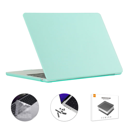 For MacBook Air 13.6 2022 A2681 US Version ENKAY 3 in 1 Matte Laptop Case with TPU Keyboard Film / Anti-dust Plugs (Green) - MacBook Air Cases by ENKAY | Online Shopping South Africa | PMC Jewellery