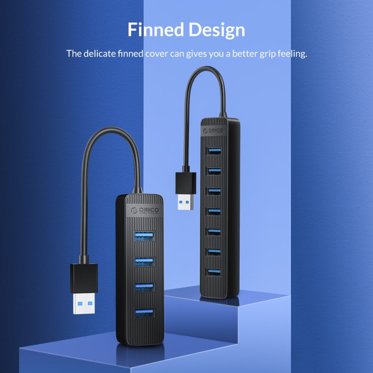 ORICO TWU3-7A-BK 7-Port USB 3.0 HUB - USB 3.0 HUB by ORICO | Online Shopping South Africa | PMC TechLife | Buy Now Pay Later Mobicred