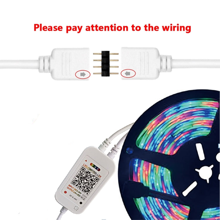 WiFi Smart 4 Pin RGB LED Strip Light Controller APP Remote Voice Control Works with Alexa Echo, 5-24V, type:WiFi 40-keys Controller - RGB Controller by PMC Jewellery | Online Shopping South Africa | PMC Jewellery