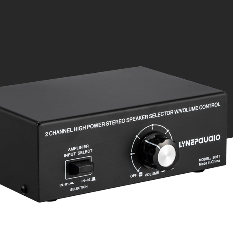 B051 2 Input And 1 Output Power Amplifier And Speaker Selection Switcher Output With Volume Adjustment 2 Power Amplifiers Audio Switcher Switch Distribution Comparator -  by PMC TechLife | Online Shopping South Africa | PMC TechLife