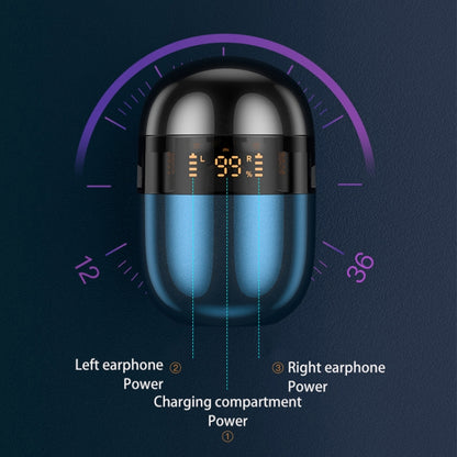 J28 TWS Wireless Bluetooth Earphones LED Digital Display HIFI Music Sport Earphone(Red) - TWS Earphone by PMC Jewellery | Online Shopping South Africa | PMC Jewellery