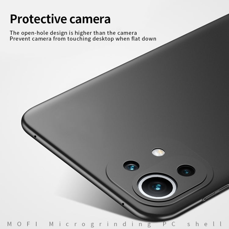For Xiaomi Mi 11 Lite MOFI Frosted PC Ultra-thin Hard Case(Black) - free shipping - PMC TechLife - Order now!