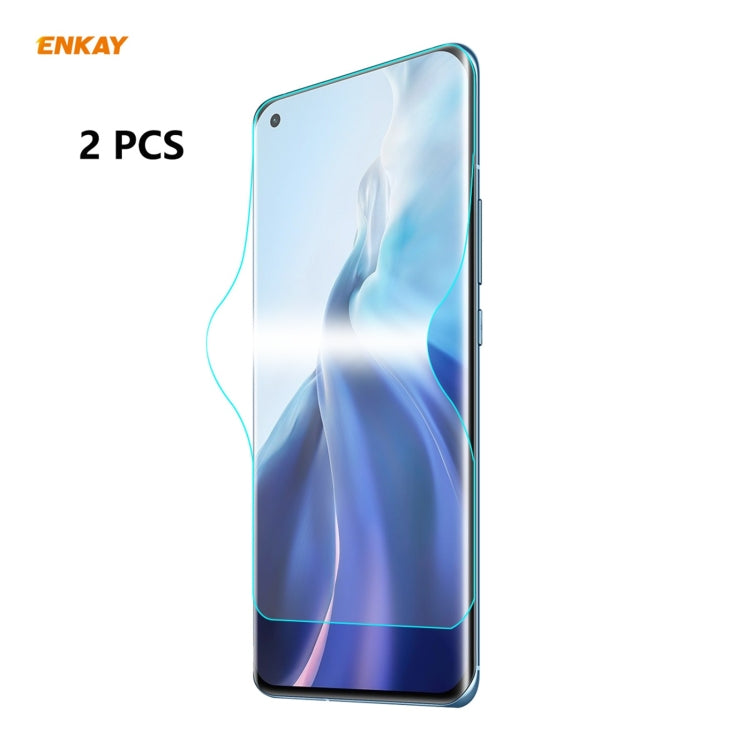 For Xiaomi Mi 11 Ultra 2 PCS ENKAY Hat-Prince Full Glue Full Coverage Screen Protector Explosion-proof Hydrogel Film - free shipping - PMC TechLife - Order now!