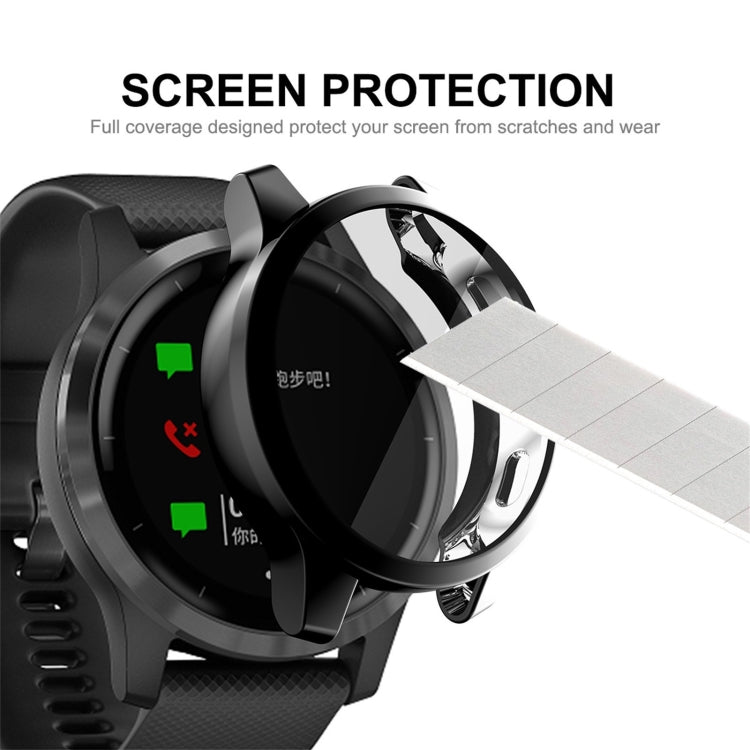 Compatible with Garmin Venu 2 45mm / Vivoactive 4 45mm ENKAY Hat-Prince Full Coverage Electroplate TPU Soft Case(Black) - Watch Cases by ENKAY | Online Shopping South Africa | PMC TechLife | Buy Now Pay Later Mobicred