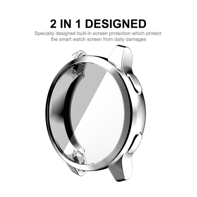 Compatible with Garmin Venu 2 45mm / Vivoactive 4 45mm ENKAY Hat-Prince Full Coverage Electroplate TPU Soft Case(Silver) - Watch Cases by ENKAY | Online Shopping South Africa | PMC TechLife | Buy Now Pay Later Mobicred