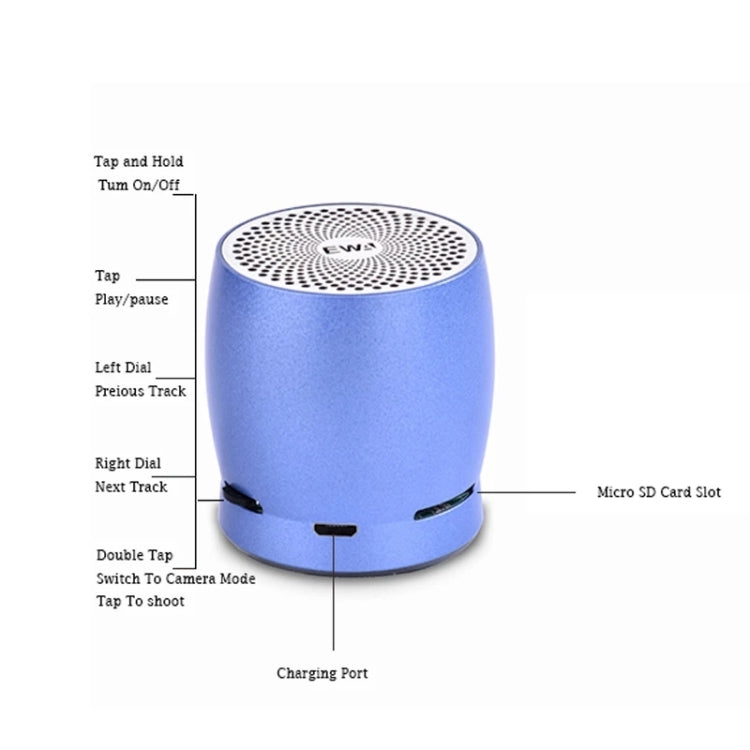 EWA A1 Portable TWS Bluetooth Wireless Speaker IPX5 Waterproof Support TF Card(Red) - Mini Speaker by EWA | Online Shopping South Africa | PMC Jewellery