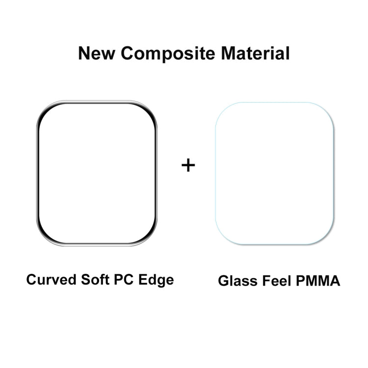 ENKAY Hat-Prince PC Frame + Full Coverage PMMA HD Screen Protector Film For Apple Watch Series 8 / 7 41mm(Red) - free shipping - PMC TechLife - Order now!