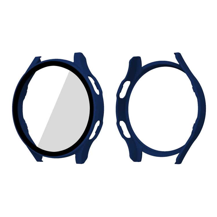 ENKAY Hat-Prince Full Coverage PC Frame + Tempered Glass Protector Composite Case for Samsung Galaxy Watch4 40mm(Dark Blue) - Watch Cases by ENKAY | Online Shopping South Africa | PMC TechLife | Buy Now Pay Later Mobicred