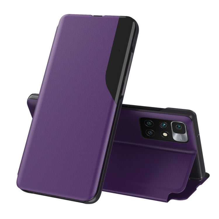 For Xiaomi Redmi 10 Attraction Flip Holder Leather Phone Case(Purple) - free shipping - PMC TechLife - Order now!