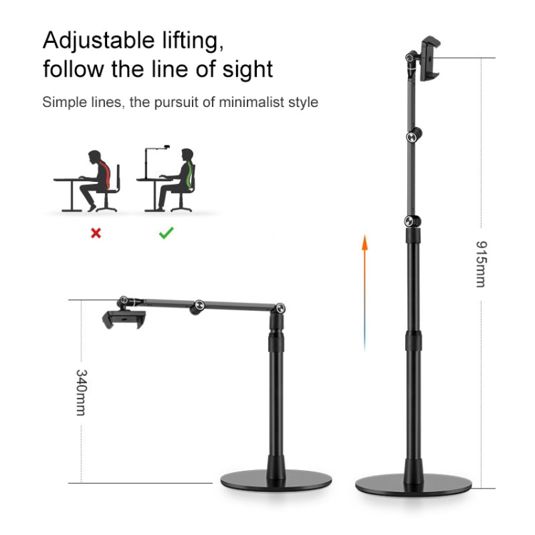 AP-4P Desktop Stand for Tablet PC and Mbile Phone, 3.5-6 inch AluminumBase - Lazy Bracket by PMC TechLife | Online Shopping South Africa | PMC TechLife