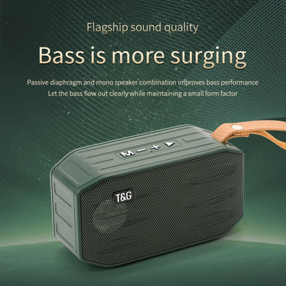 T&G TG296 Portable Wireless Bluetooth 5.0 Speaker Support TF Card / FM / 3.5mm AUX / U-Disk / Hands-free(Black) - Mini Speaker by T&G | Online Shopping South Africa | PMC Jewellery