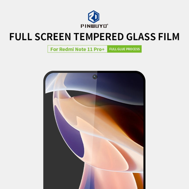 For Xiaomi Redmi Note 11 Pro / Note 11 Pro+ PINWUYO 9H 2.5D Full Screen Tempered Glass Film(Black) -  by PINWUYO | Online Shopping South Africa | PMC Jewellery | Buy Now Pay Later Mobicred