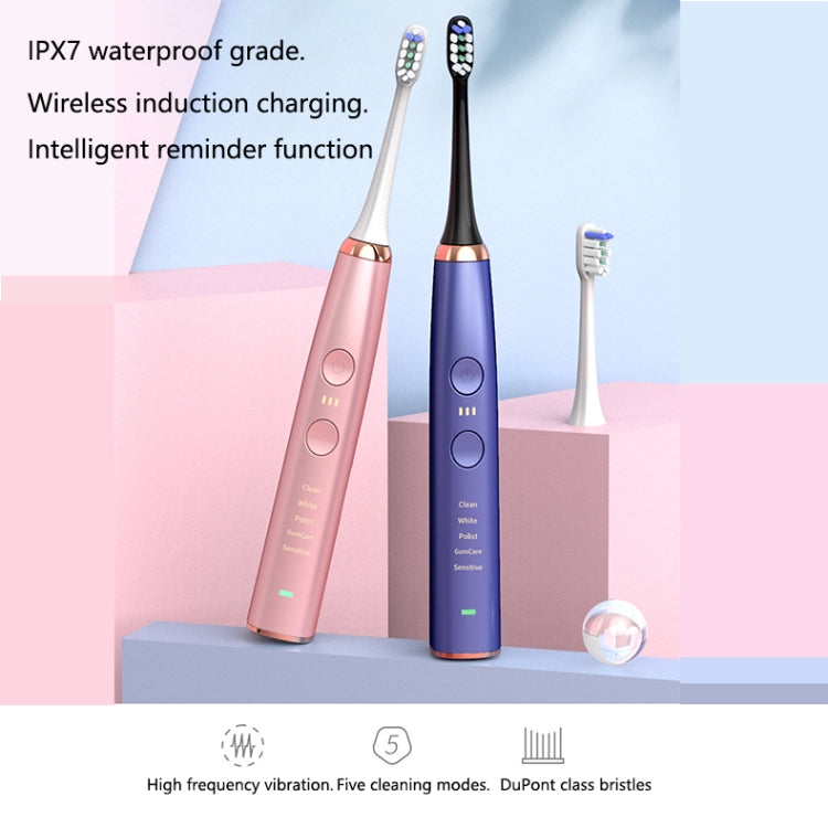 Wireless Induction Charging Ultrasonic Electric Toothbrush(White) - Toothbrushes by PMC Jewellery | Online Shopping South Africa | PMC Jewellery