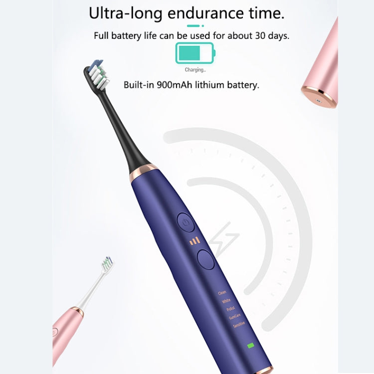 Wireless Induction Charging Ultrasonic Electric Toothbrush(Pink) - Toothbrushes by PMC Jewellery | Online Shopping South Africa | PMC Jewellery