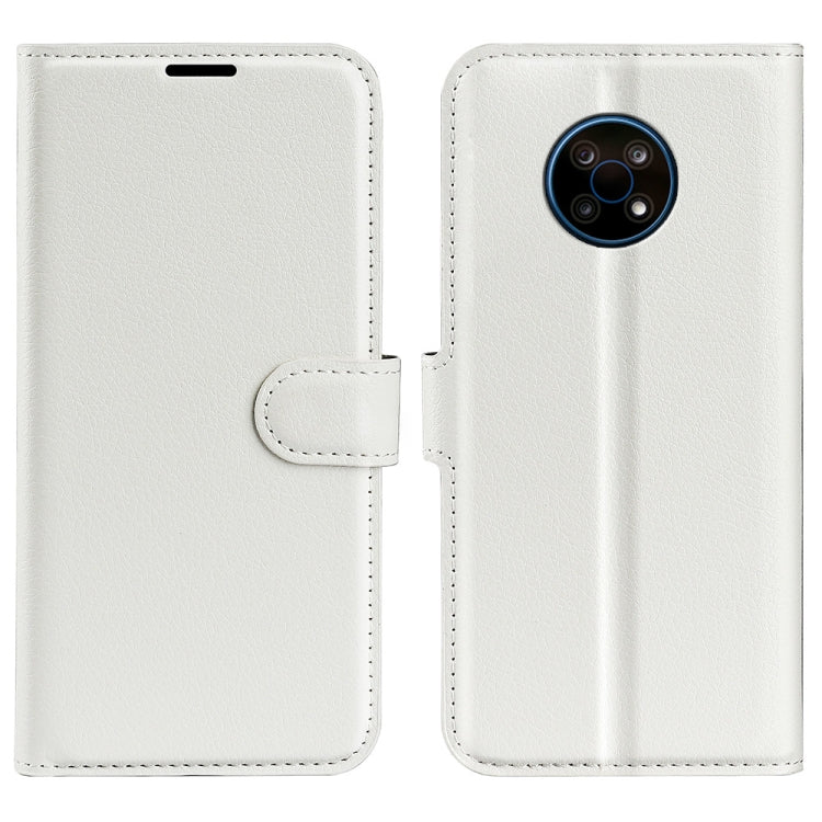 For Nokia G50 Litchi Texture Horizontal Flip Protective Case with Holder & Card Slots & Wallet(White) - free shipping - PMC TechLife - Order now!