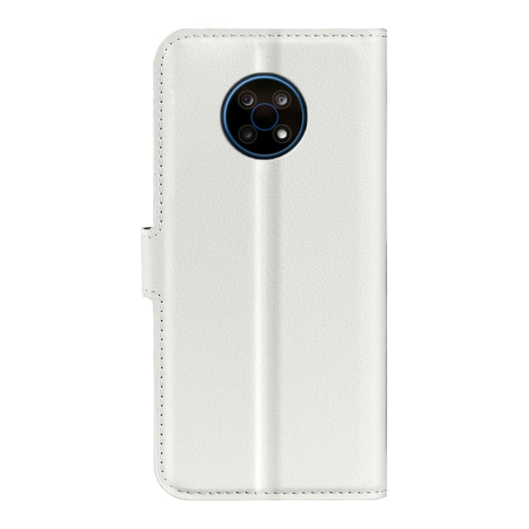For Nokia G50 Litchi Texture Horizontal Flip Protective Case with Holder & Card Slots & Wallet(White) - free shipping - PMC TechLife - Order now!