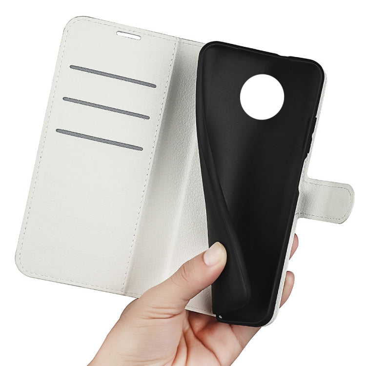 For Nokia G50 Litchi Texture Horizontal Flip Protective Case with Holder & Card Slots & Wallet(White) - free shipping - PMC TechLife - Order now!