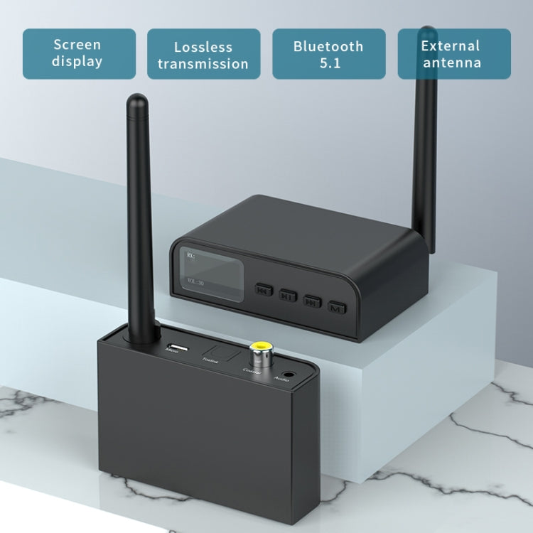 BT07 2 in 1Bluetooth 5.1 Audio Receiver & Transmitter Supports Fiber / Coaxial / 3.5mm - Audio Receiver Transmitter by PMC Jewellery | Online Shopping South Africa | PMC Jewellery
