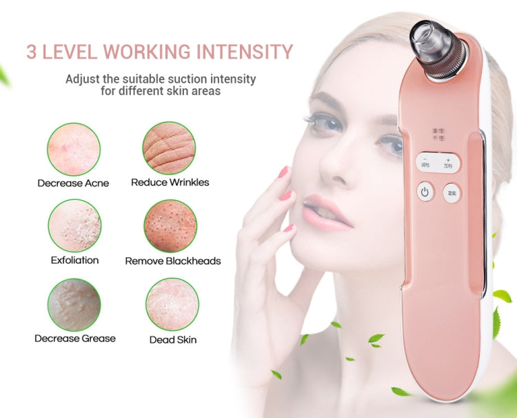 K-SKIN KD803A 3 Level Intensity Blackhead Removal Pore Cleaner Suction Rechargeable Black Spot Cleaner Facial Cleaning Machine - Beauty Instrument by K-SKIN | Online Shopping South Africa | PMC Jewellery | Buy Now Pay Later Mobicred