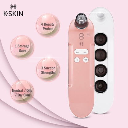 K-SKIN KD803A 3 Level Intensity Blackhead Removal Pore Cleaner Suction Rechargeable Black Spot Cleaner Facial Cleaning Machine - Beauty Instrument by K-SKIN | Online Shopping South Africa | PMC Jewellery | Buy Now Pay Later Mobicred