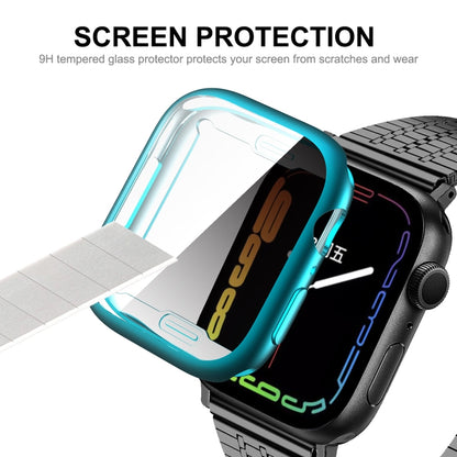 For Apple Watch Series 8 / 7 41mm ENKAY Hat-Prince Electroplated TPU Case(Dark Blue) - Watch Cases by ENKAY | Online Shopping South Africa | PMC Jewellery | Buy Now Pay Later Mobicred