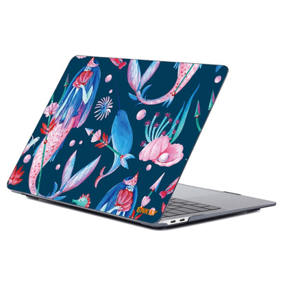 For MacBook Air 13.3 inch A1932 2018 ENKAY Hat-Prince Natural Series Laotop Protective Crystal Case(Mermaid) - MacBook Air Cases by ENKAY | Online Shopping South Africa | PMC Jewellery