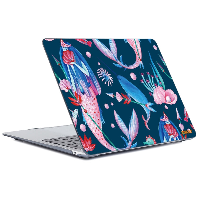 ENKAY Hat-Prince Natural Series Laotop Protective Crystal Case for MacBook Pro 13.3 inch A1706 / A1708 / A1989 / A2159(Mermaid) - MacBook Pro Cases by ENKAY | Online Shopping South Africa | PMC Jewellery