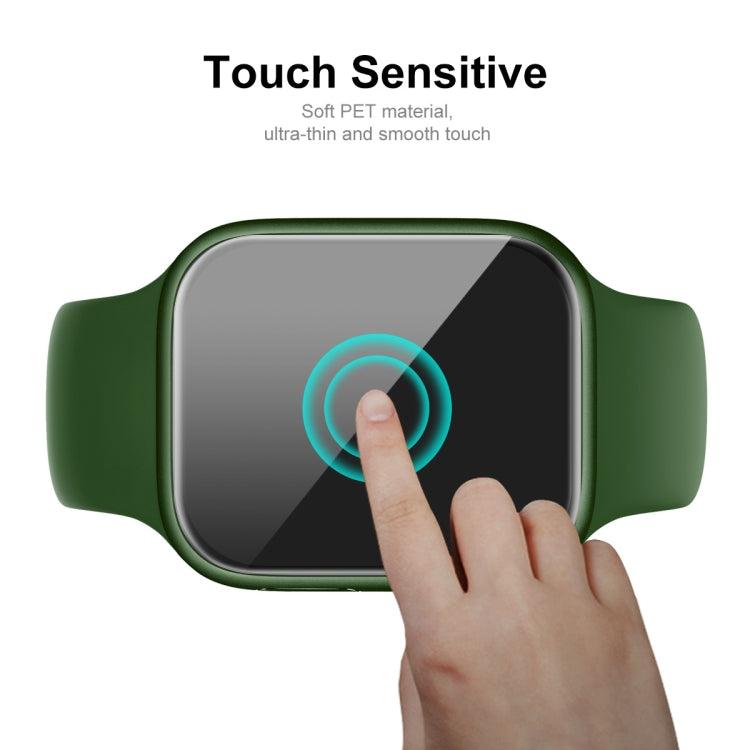 ENKAY  TPU Case  + Full Coverage PET Screen Protector For Apple Watch Series 8 / 7 45mm(Red) - free shipping - PMC TechLife - Order now!