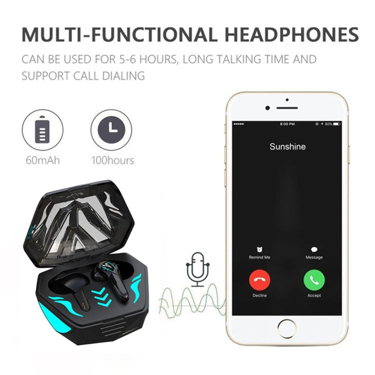 T&G TG8 Wireless 9D Stereo Sports Waterproof Headphone with LED Charging Box - Bluetooth Earphone by T&G | Online Shopping South Africa | PMC Jewellery