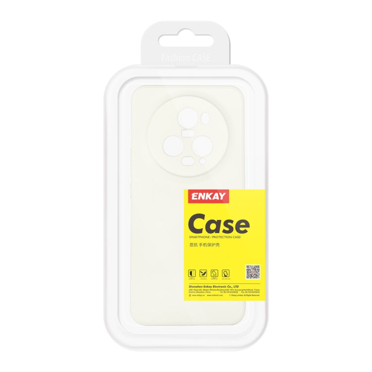 For Honor Magic5 Pro ENKAY Liquid Silicone Soft Shockproof Phone Case(Light Green) - Honor Cases by ENKAY | Online Shopping South Africa | PMC TechLife | Buy Now Pay Later Mobicred