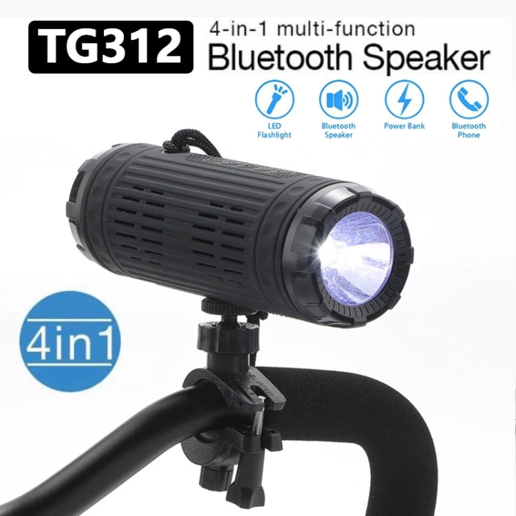 T&G TG312 LED Outdoor Portable Multifunctional Wireless Bluetooth Speaker(Peacock Blue) - Waterproof Speaker by T&G | Online Shopping South Africa | PMC Jewellery