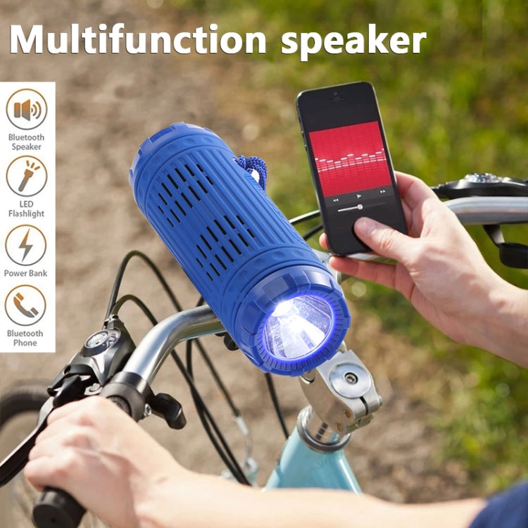 T&G TG312 LED Outdoor Portable Multifunctional Wireless Bluetooth Speaker(Blue) - Waterproof Speaker by T&G | Online Shopping South Africa | PMC Jewellery