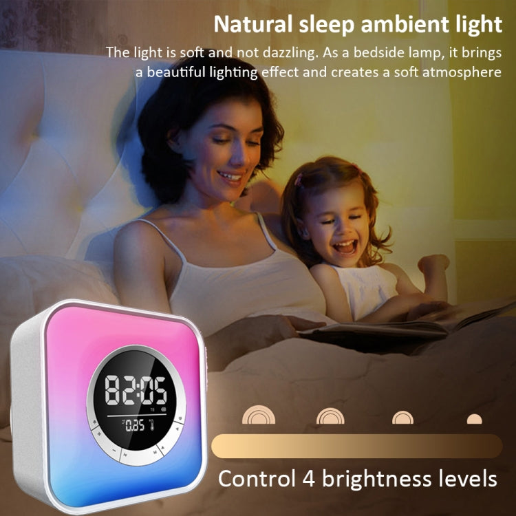 P10 LED Atmosphere Light Bluetooth Speaker with Alarm Thermometer Function - Desktop Speaker by PMC TechLife | Online Shopping South Africa | PMC TechLife