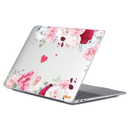 ENKAY Flower Series Pattern Laotop Protective Crystal Case For MacBook Pro 13.3 inch A2251 / A2289 / A2338 2020(Peony) - MacBook Pro Cases by ENKAY | Online Shopping South Africa | PMC Jewellery