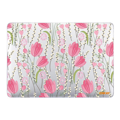 ENKAY Flower Series Pattern Laotop Protective Crystal Case For MacBook Pro 13.3 inch A2251 / A2289 / A2338 2020(Tulips) - MacBook Pro Cases by ENKAY | Online Shopping South Africa | PMC Jewellery