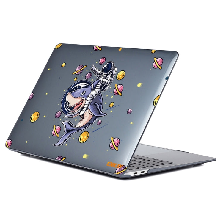 ENKAY Star Series Pattern Laotop Protective Crystal Case For MacBook Pro 13.3 inch A1706 / A1708 / A1989 / A2159(Shark Astronaut) - MacBook Pro Cases by ENKAY | Online Shopping South Africa | PMC Jewellery