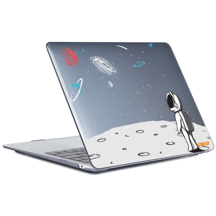 For MacBook Air 13.3 inch A1932 / A2179 / A2337 ENKAY Star Series Pattern Laotop Protective Crystal Case(Backpack Astronaut) - MacBook Air Cases by ENKAY | Online Shopping South Africa | PMC Jewellery