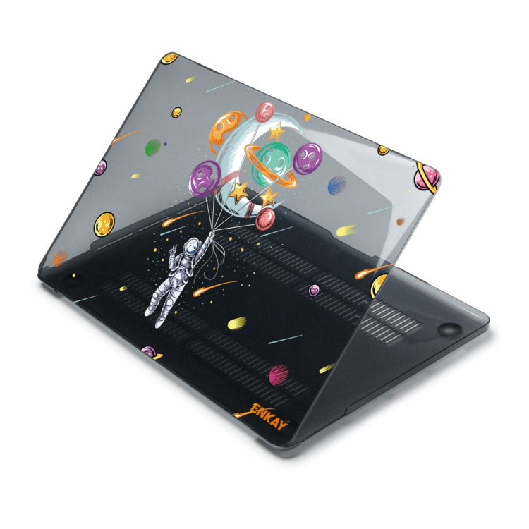 For MacBook Air 13.3 inch A1932 / A2179 / A2337 ENKAY Star Series Pattern Laotop Protective Crystal Case(Balloon Astronaut) - MacBook Air Cases by ENKAY | Online Shopping South Africa | PMC Jewellery