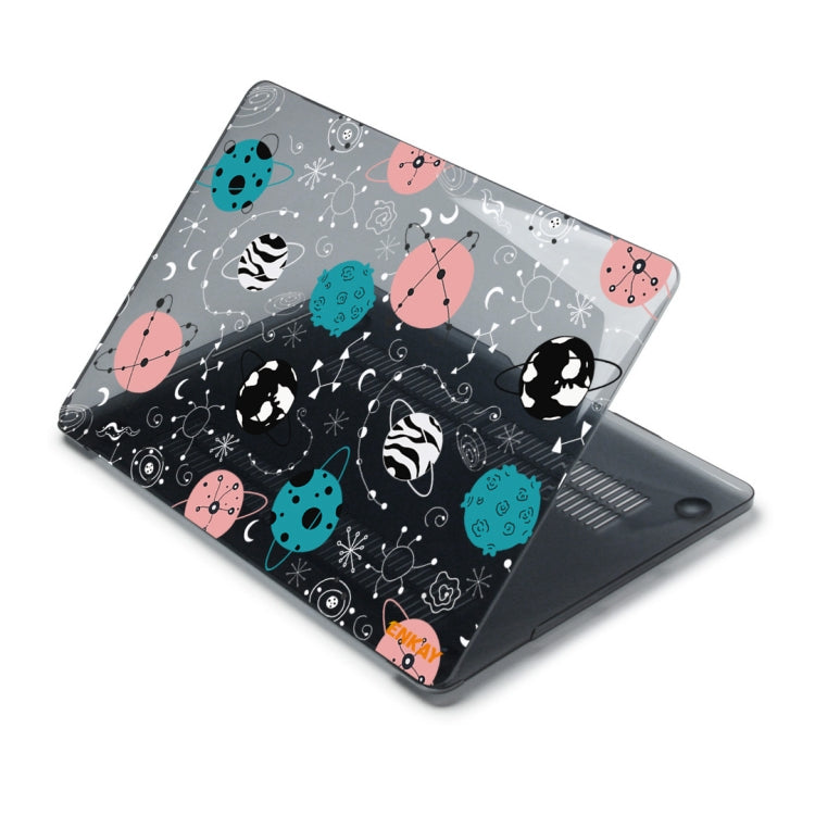 ENKAY Star Series Pattern Laotop Protective Crystal Case For MacBook Pro 16 inch A2141(Geometric Planet) - MacBook Pro Cases by ENKAY | Online Shopping South Africa | PMC TechLife | Buy Now Pay Later Mobicred