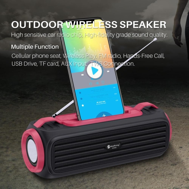 NewRixing NR903F TWS Portable Outdoor Bluetooth Speaker Support TF Card / FM(Orange) - Desktop Speaker by New Rixing | Online Shopping South Africa | PMC Jewellery