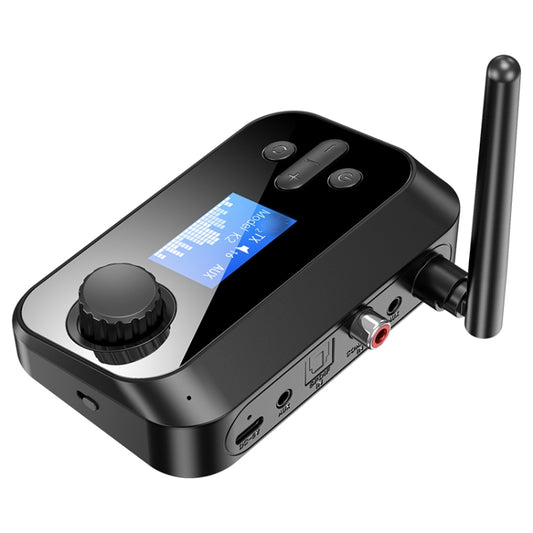 C41S Bluetooth 5.0 Audio Receiver 2 in 1 with Screen Fiber Coaxial Adapter - Audio Receiver Transmitter by PMC Jewellery | Online Shopping South Africa | PMC Jewellery