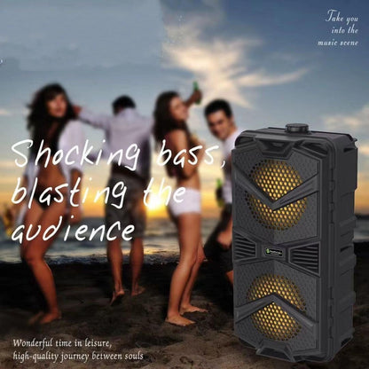 NewRixing NRG5501B Outdoor Portable Karaoke Wireless Speaker 16W Audio Amplifier with Mic - Loudspeaker by New Rixing | Online Shopping South Africa | PMC Jewellery